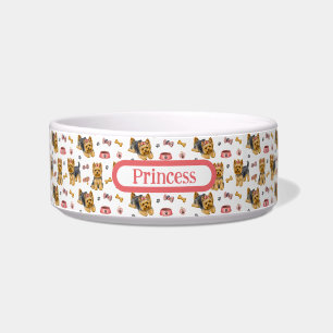 Süße Yorkshire Terrier Personalisierung Napf