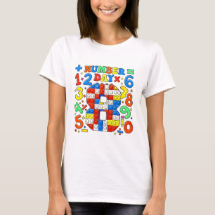 Süße Zahlen Mathe-Lern-Cartoon T-Shirt KidsUK
