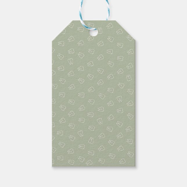 Süße Zahn-Verpackungspapier Geschenkanhänger (Vorderseite)