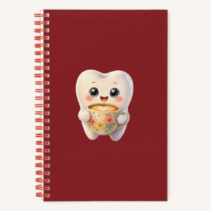 Süße Zahnarzt-Coffee-Liebhaber-Kawaii-Figur Notizbuch