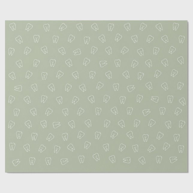 Süße Zahnverpackungspapier Geschenkpapier (Flach)
