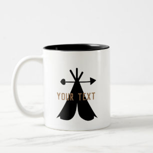 Süße Zeltcamper-Tasse Zweifarbig Zweifarbige Tasse