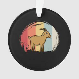 Süße Ziege Retro Ornament