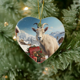 Süße Ziegen-Dekoration, Geschenke für Ziegenliebha Keramik Ornament