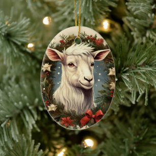 Süße Ziegen-Dekoration, Geschenke für Ziegenliebha Keramik Ornament