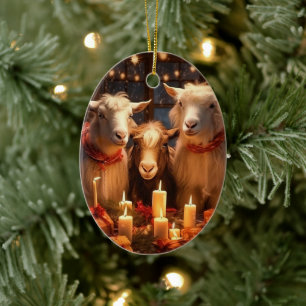 Süße Ziegen-Dekoration, Geschenke für Ziegenliebha Keramik Ornament