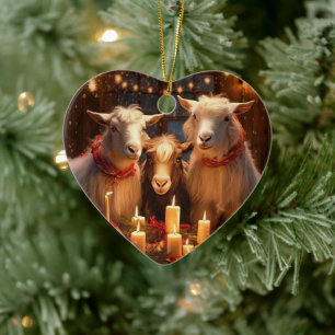 Süße Ziegen-Ornament-Dekoration, Geschenke für Zie Keramik Ornament