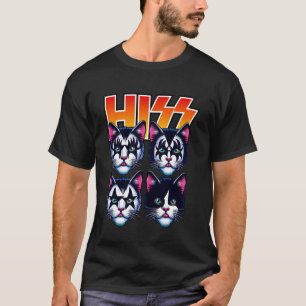 Süße Zisch-Katzen Rocken Kätzchen Kitty Rocking Mu T-Shirt