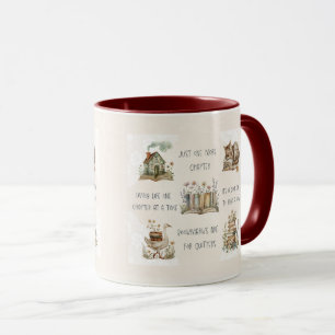 Süße Zitat-Verpackung für Buchliebhaber Tasse