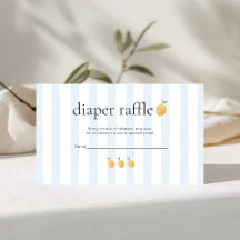 Süße Zitrone Zitrus-Baby-Party-Windel-Raffle