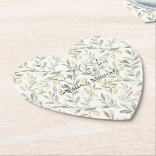 Süße Zitronen Hochzeit auf dich Untersetzer