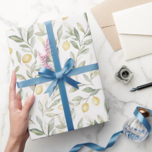 Süße Zitronen Hochzeit Geschenkpapier