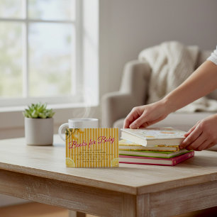 Süße Zitrus-Limonen-Bücher für Baby-Karte Begleitkarte