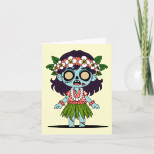 Süße Zombie-Hawaiianerin