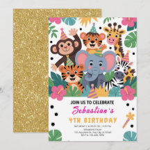 Süße Zoo-Tier-Kinderparty