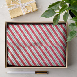 Süße Zuckerstangen-Glitter-Gestreiftes Muster Weih Seidenpapier