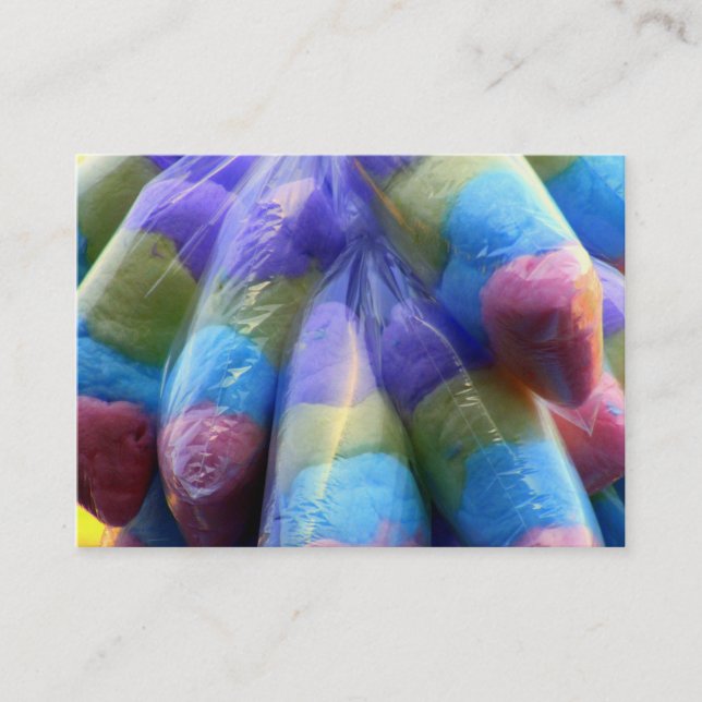 Süße Zuckerwatte-Visitenkarte Visitenkarte (Vorderseite)