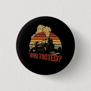 Süße Zug Kunst Zug Sammler Eisenbahnliebhaber Vint Button