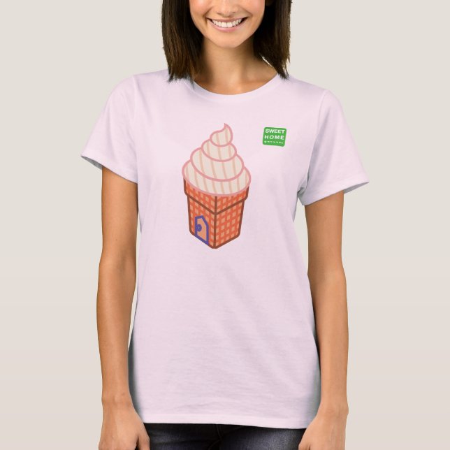 SÜSSE ZUHAUSE Eiscreme T-Shirt (Vorderseite)