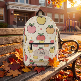 Süße Zurück zur Schule Äpfel Muster Bedruckter Rucksack
