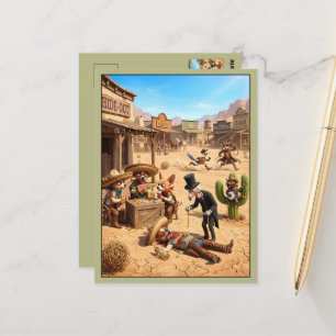 Süßer 3D-anthropomorpher Chihuahua Postkarte