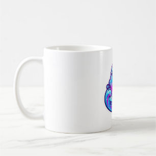 Süßer 3D-Sherro-Aniimo-Surfing-Sticker Kaffeetasse