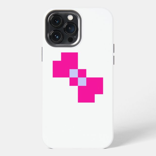Süßer 8-Bit-Pixel-Bogen iPhone Hülle (Rückseite)