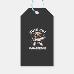 Süßer aber gefährlicher Pug-Hund Karate Geschenkanhänger