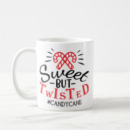 Süßer aber verdrehter Candy Cane Weihnachten Kaffeetasse