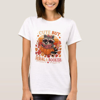 Süßer aber verwilderter und bücherliebender Waschb T-Shirt