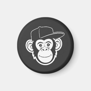 Süßer Affe mit Mütze Magnet