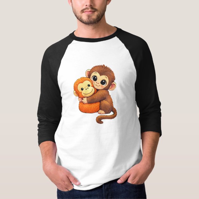 süßer Affe T-Shirt (Vorderseite)