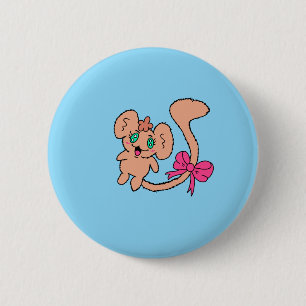 Süßer Affenknopf Button