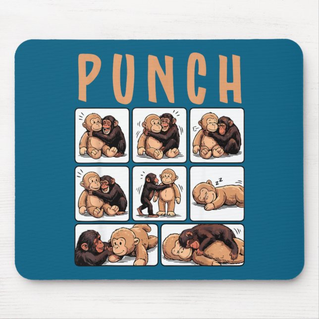 Süßer Affenschlag  Mousepad (Vorne)