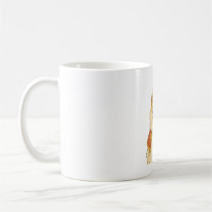 Süßer Akita Papst - Lustiges Hundedesign Kaffeetasse