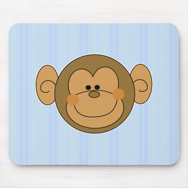 Süßer alberner Affe Gesicht Mousepad (Vorne)