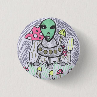 Süßer Alien-Anstecker von Inspiring Alien Button