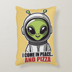 Süßer Alien-Astronaut "Ich komme in Frieden und mi Dekokissen