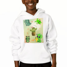Süßer Alien&Cactus Hoodie, Füge einen Hauch von ko