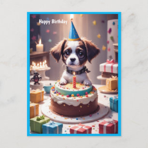 Süßer Alles Gute zum Geburtstag Hund Postkarte