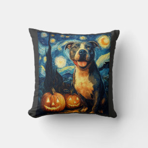 Süßer Amerikanischer Staffordshire Terrier Hund Ha Kissen