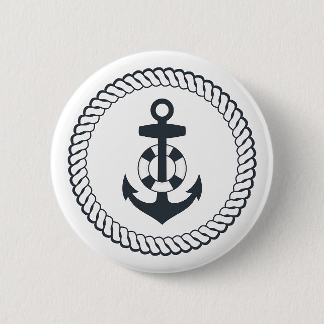 Süßer Anker Button (Vorderseite)
