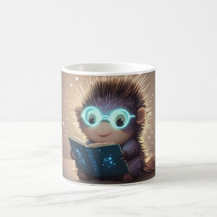 süßer, anthropomorpher Igel, mit Leuchteffekt g Kaffeetasse