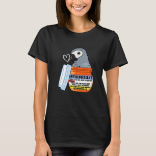 Süßer Antidepressivum-Papagei I Afrikanischer Grau T-Shirt