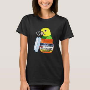 Süßer Antidepressivum-Papagei I Doppel Gelbkopf- T-Shirt