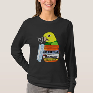 Süßer Antidepressivum-Papagei I Doppel Gelbkopf- T-Shirt