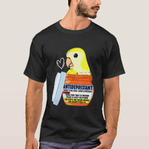 Süßer Antidepressivum-Papagei I Gelber Mönchssitti T-Shirt