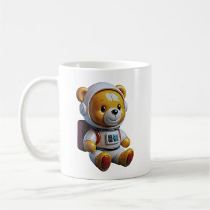 Süßer Astronaut-Bär Kaffeetasse