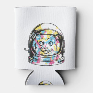 Süßer Astronaut Katze Dosenkühler