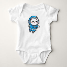 Süßer Astronaut Katzen Baby Body mit individuellem Strampler